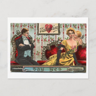 Cartão Postal De Festividades Namorados