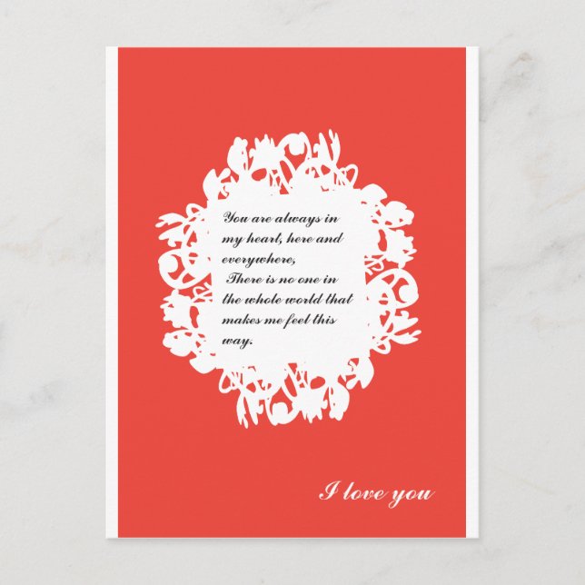 Cartão Postal De Festividades namorados-12 (Frente)