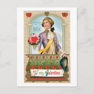 Cartão Postal De Festividades Namorados antigo