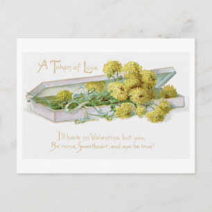 Cartão Postal De Festividades Namorados antigo