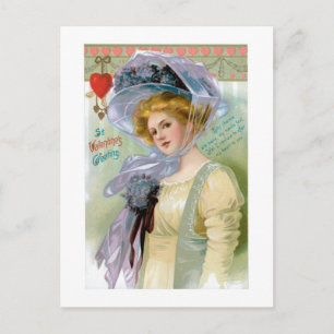 Cartão Postal De Festividades Namorados antigo