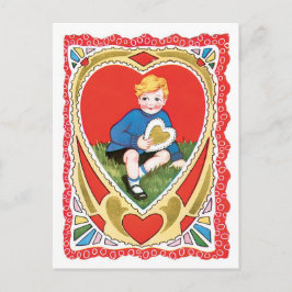 Cartão Postal De Festividades Namorados antigo