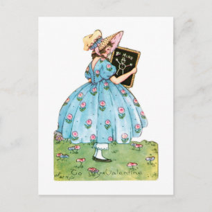 Cartão Postal De Festividades Namorados antigo