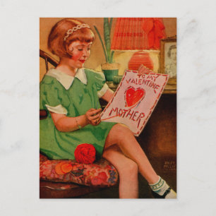 Cartão Postal De Festividades Namorados da mãe