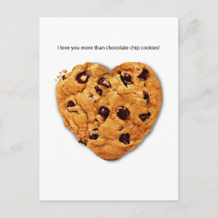 Cartão Postal De Festividades Namorados da placa de Posto Chip de Chocolate