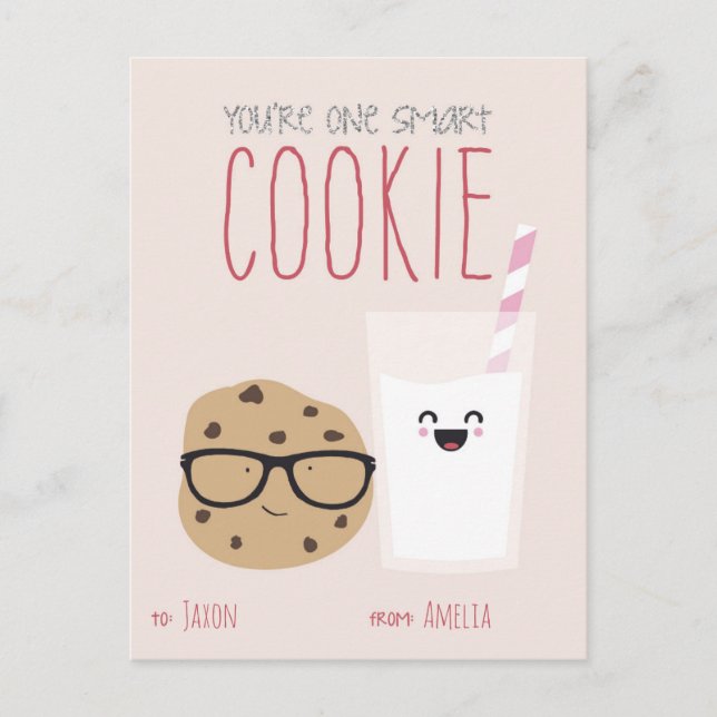 Cartão Postal De Festividades Namorados de sala de aula (Frente)