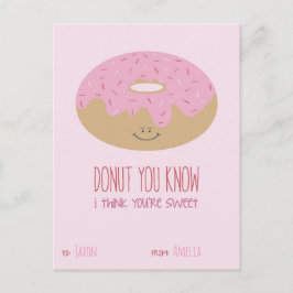 Cartão Postal De Festividades Namorados de sala de aula