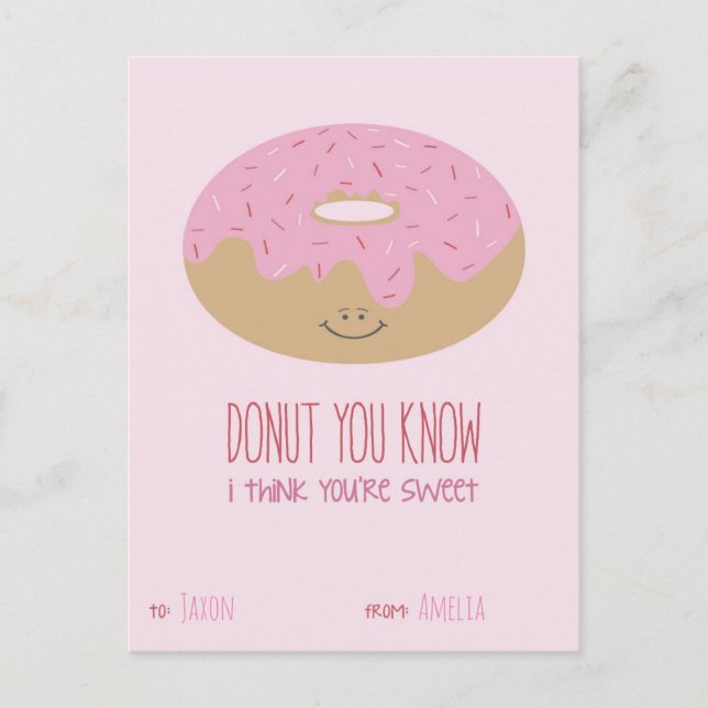 Cartão Postal De Festividades Namorados de sala de aula (Frente)