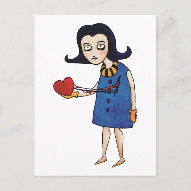 Cartão Postal De Festividades Namorados Gótico (Frente)