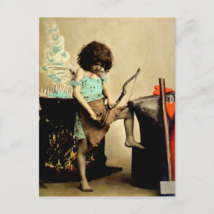 Cartão Postal De Festividades Namorados Vintage