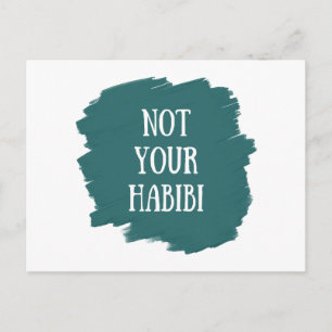 Cartão Postal De Festividades Não é o seu Habibi