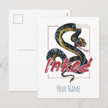 Nascer A Ser Inked Tatto Design Vintage Cobra