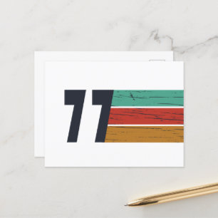 Cartão Postal De Festividades Nascer em presente de aniversário de 1977