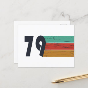 Cartão Postal De Festividades Nascer em presente de aniversário de 1979