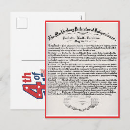 Cartão Postal De Festividades Nascido no dia 4 de julho, uma celebração patrióti