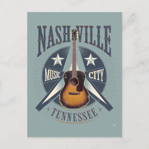 Cartão Postal De Festividades Nashville, TN - Music City USA