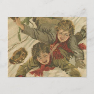 Cartão Postal De Festividades Natais vintages