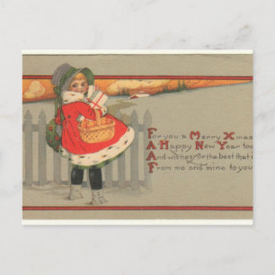 Cartão Postal De Festividades Natais vintages