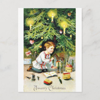 Cartão Postal De Festividades Natais vintages