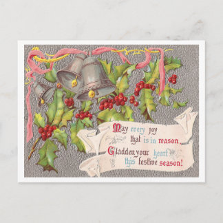 Cartão Postal De Festividades Natais vintages