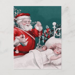 Cartão Postal De Festividades natais vintages