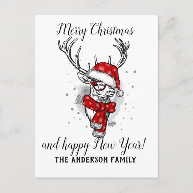 Cartão Postal De Festividades Natais vintages (Frente)