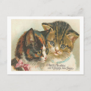 Cartão Postal De Festividades natais vintages