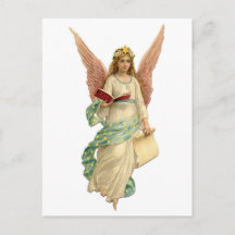 Natais vintages Anjo com Livro