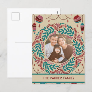 Cartão Postal De Festividades Natais vintages Elegantes Whimsy