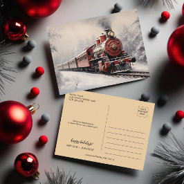 Cartão Postal De Festividades Natais vintages Express