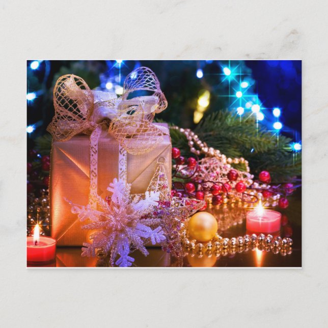 Cartão Postal De Festividades Natal (Frente)