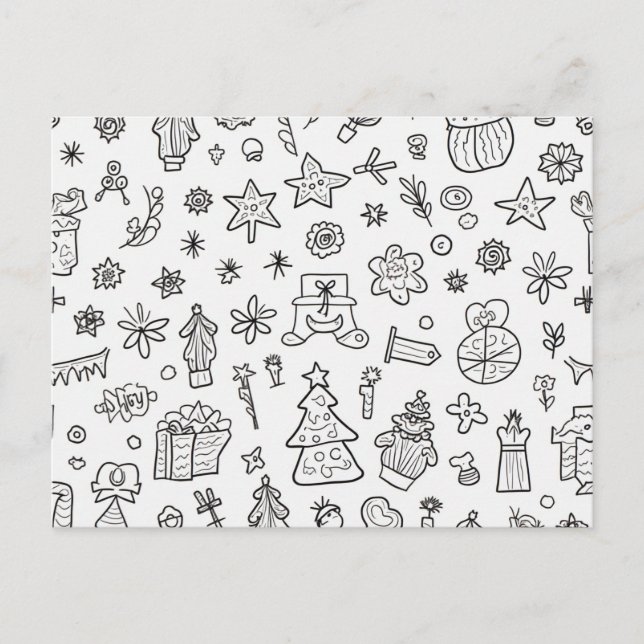 Cartão Postal De Festividades Natal (Frente)