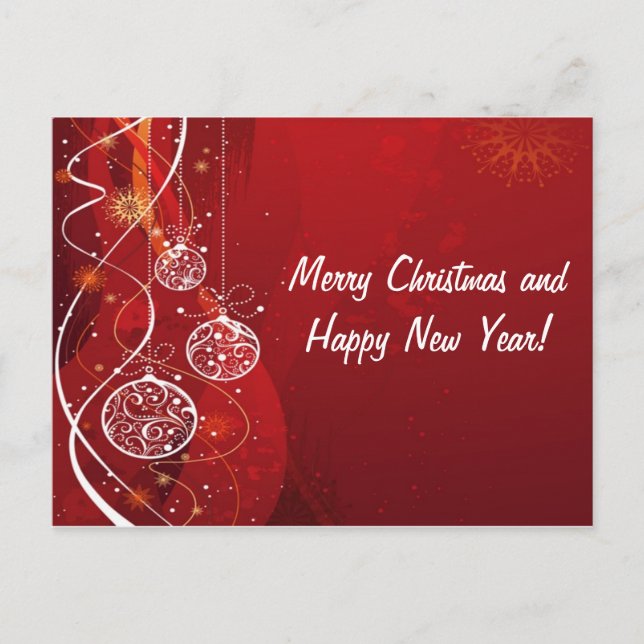 Cartão Postal De Festividades Natal (Frente)
