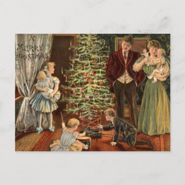 Cartão Postal De Festividades Natal (Frente)