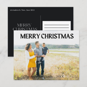 Cartão Postal De Festividades Natal 1 - Feriado da família de fotos