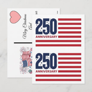 Cartão Postal De Festividades Natal 2025 Durante o Semiquincentenário da América