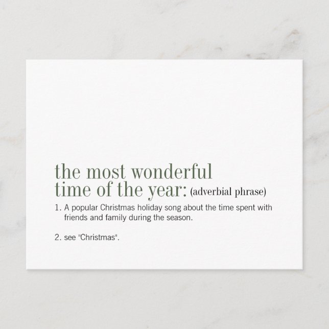Cartão Postal De Festividades Natal A Mais Maravilhosa Época Do Ano (Frente)