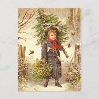 Cartão Postal De Festividades Natal alegre