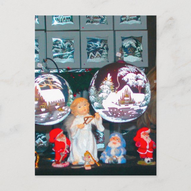 Cartão Postal De Festividades Natal Alemão, Mercado de Natal Heidelberg (Frente)