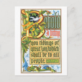 Cartão Postal De Festividades Natal antiquado, tipo velho