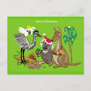 Cartão Postal De Festividades Natal australiano