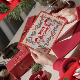 Cartão Postal De Festividades Natal Axolotl