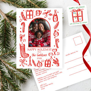 Cartão Postal De Festividades Natal Caprichoso Foto Arco Personalizado FOTO