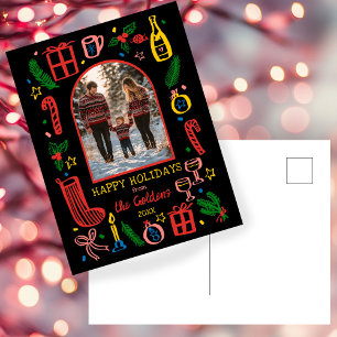 Cartão Postal De Festividades Natal Caprichoso Foto Arco Personalizado FOTO
