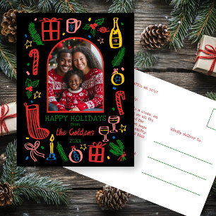 Cartão Postal De Festividades Natal Caprichoso Foto de Arquivo Personalizada Fo