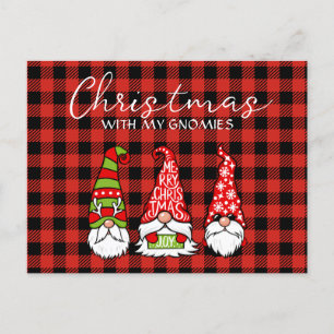 Cartão Postal De Festividades Natal Com Meus Gnomos