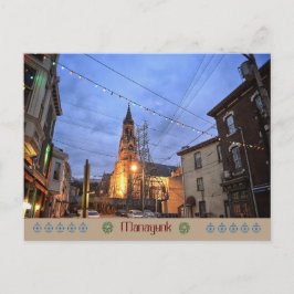 Cartão Postal De Festividades Natal da Cartão-Manayunk-Igreja de Philadelphfia