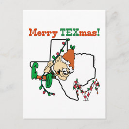 Cartão Postal De Festividades Natal da feliz Texmas