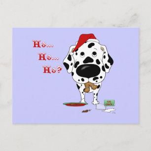 Cartão Postal De Festividades Natal Dalmatian