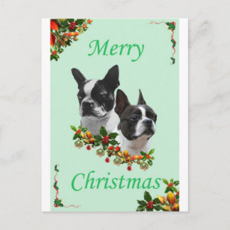 Cartão Postal De Festividades Natal de Boston